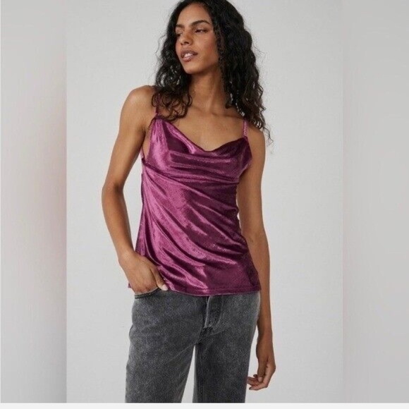 🍀 FREE PEOPLE NWT ALL NIGHT VELVET TUNIC SIZE SMALL - Picture 1 of 5